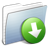 Graphite Stripped Folder DropBox Icon 48x48 png